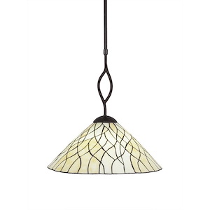 Revo - 1 Light Pendant-16.5 Inches Tall and 16 Inches Wide