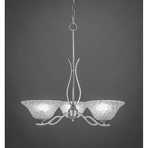 Revo - 3 Light Chandelier-18.5 Inches Tall and 23 Inches Wide
