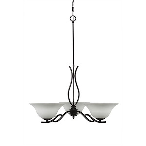 Revo - 3 Light Chandelier-18.75 Inches Tall and 22.75 Inches Wide