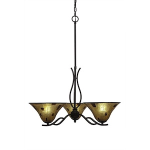 Revo - 3 Light Chandelier-18.75 Inches Tall and 22.5 Inches Wide