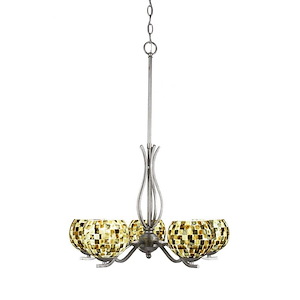 Revo-Five Light Chandelier-21.5 Inches Wide by 18.5 Inches High