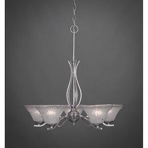 Revo-Five Light Chandelier-24 Inches Wide by 18.25 Inches High