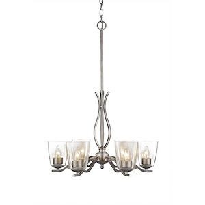 Revo - 6 Light Chandelier-18.5 Inches Tall and 22.5 Inches Wide