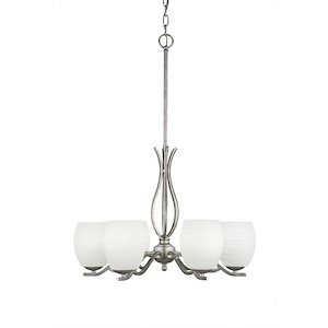 Revo - 6 Light Chandelier-18.5 Inches Tall and 22.75 Inches Wide