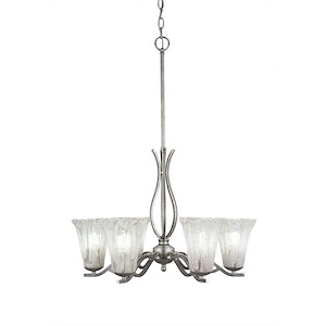 Revo - 6 Light Chandelier-18.5 Inches Tall and 23.5 Inches Wide