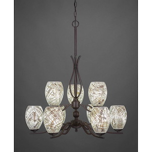 Revo - 9 Light Chandelier-24.25 Inches Tall and 27 Inches Wide - 1151718
