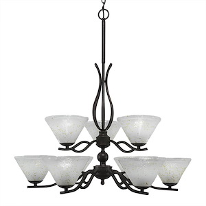 Revo - 9 Light Chandelier-22 Inches Tall and 29.75 Inches Wide - 1152610