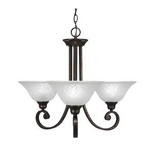 Curl - 3 Light Chandelier-20.75 Inches Tall and 23.25 Inches Wide