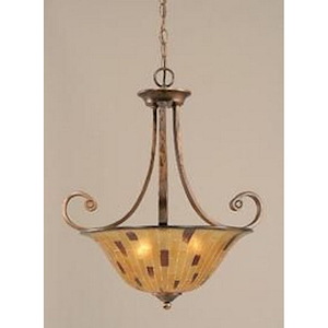 Curl - 3 Light Pendant-22.75 Inches Tall and 23.5 Inches Wide
