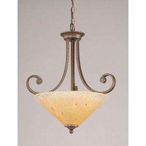 Curl - 3 Light Pendant-22.75 Inches Tall and 25 Inches Wide
