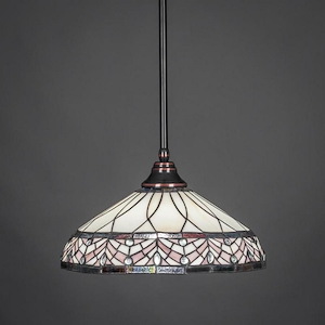 Any - 1 Light Stem Pendant With Hang Straight Swivel-10 Inches Tall and 16 Inches Wide - 358258
