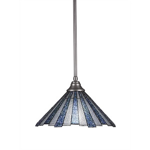 Any - 1 Light Stem Pendant With Hang Straight Swivel-11.5 Inches Tall and 16 Inches Wide - 549479