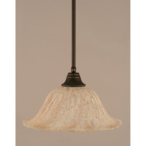 Any - 1 Light Stem Pendant With Hang Straight Swivel-8.5 Inches Tall and 17 Inches Wide
