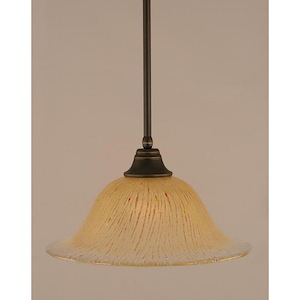 Any - 1 Light Stem Pendant With Hang Straight Swivel-9 Inches Tall and 17 Inches Wide - 358389