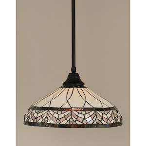 Any - 1 Light Stem Pendant With Hang Straight Swivel-10 Inches Tall and 16 Inches Wide