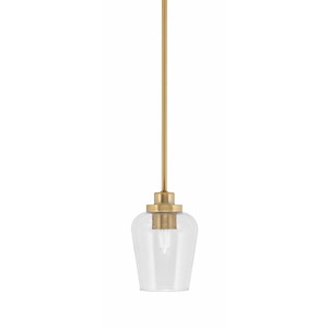 Odyssey - 1 Light Stem Hung Mini Pendant-7.5 Inches Tall and 5 Inches Wide - 1310876
