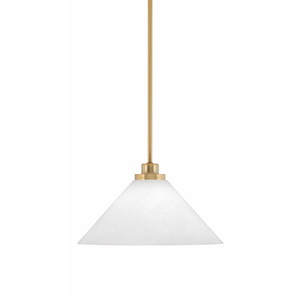 Odyssey - 1 Light Stem Hung Mini Pendant-7.25 Inches Tall and 12 Inches Wide
