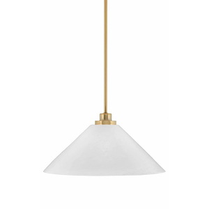 Odyssey - 1 Light Stem Hung Mini Pendant-7.75 Inches Tall and 16 Inches Wide