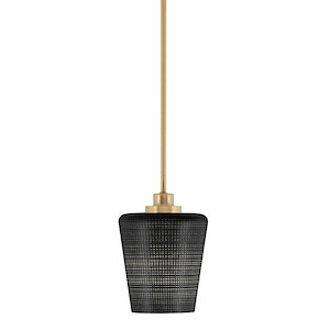 Odyssey - 1 Light Stem Hung Mini Pendant-8 Inches Tall and 6 Inches Wide
