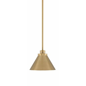Odyssey - 1 Light Stem Hung Mini Pendant-5 Inches Tall and 7 Inches Wide