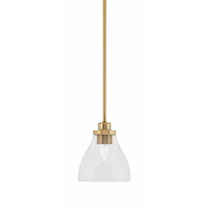 Odyssey - 1 Light Stem Hung Mini Pendant-7.25 Inches Tall and 6.25 Inches Wide