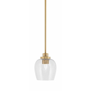 Odyssey - 1 Light Stem Hung Mini Pendant-7.5 Inches Tall and 6 Inches Wide - 1310895