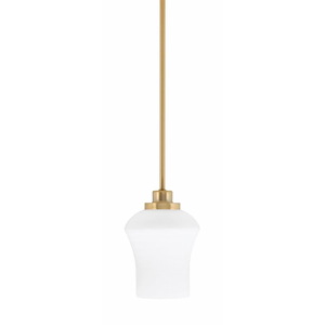 Odyssey - 1 Light Stem Hung Mini Pendant-7.5 Inches Tall and 5.5 Inches Wide - 1310902