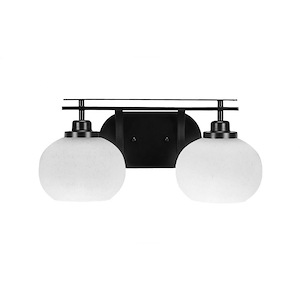 Odyssey - 2 Light Bath Bar-8 Inches Tall and 17.75 Inches Wide