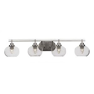 Odyssey - 4 Light Bath Bar-8 Inches Tall and 40.25 Inches Wide - 882472