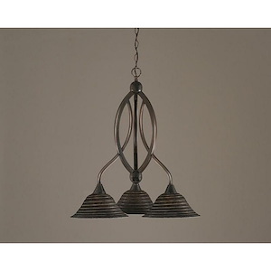 Bow - 3 Light Chandelier-27.25 Inches Tall and 22.5 Inches Wide - 358362
