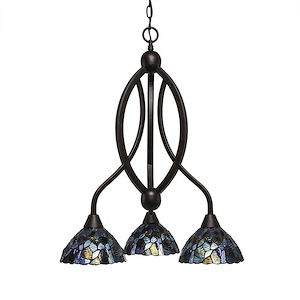 Bow - 3 Light Chandelier-26.25 Inches Tall and 18 Inches Wide - 697785