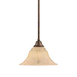 Any - 1 Light Stem Pendant With Hang Straight Swivel-11 Inches Tall and 16 Inches Wide