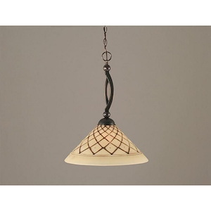 Bow - 1 Light Pendant-20.25 Inches Tall and 16 Inches Wide