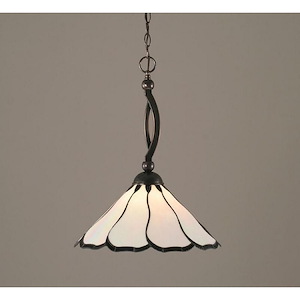 Bow - 1 Light Pendant-20.5 Inches Tall and 15.75 Inches Wide