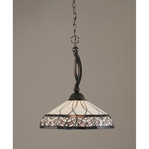 Bow - 1 Light Pendant-20 Inches Tall and 16 Inches Wide