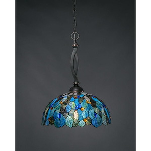 Bow - 1 Light Pendant-21.5 Inches Tall and 16 Inches Wide