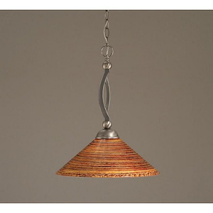 Bow - 1 Light Pendant-18.75 Inches Tall and 16 Inches Wide - 697764