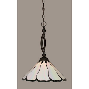Bow - 1 Light Pendant-20.5 Inches Tall and 15.5 Inches Wide