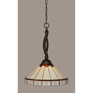 Bow - 1 Light Pendant-20.75 Inches Tall and Inches Wide