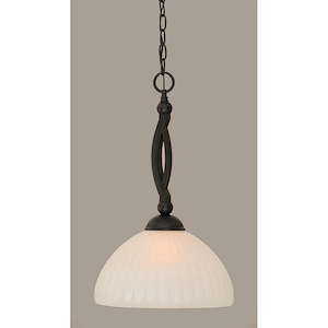 Bow - 1 Light Pendant-20.5 Inches Tall and 14 Inches Wide