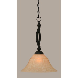 Bow - 1 Light Pendant-20.25 Inches Tall and 14 Inches Wide