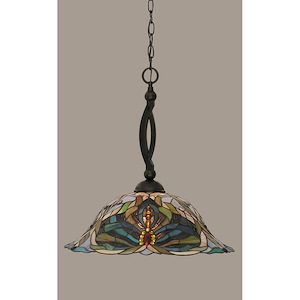 Bow - 1 Light Pendant-20.25 Inches Tall and 19 Inches Wide