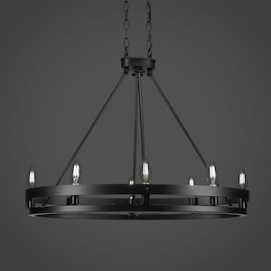 Belmont - 8 Light Chandelier-22.25 Inches Tall and Inches Wide