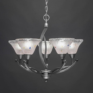 Bow - 5 Light Chandelier-20.25 Inches Tall and 23.5 Inches Wide