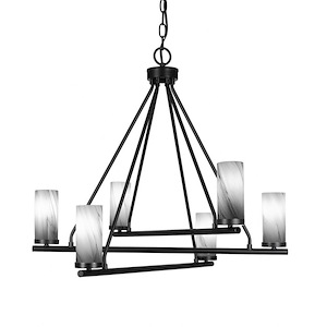 Trinity - 6 Light Chandelier In 21.75 inches Tall and 26 Inches Wide