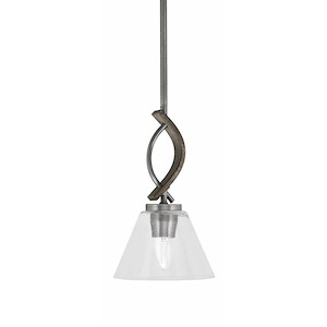 Monterey - 1 Light Mini Pendant-11.5 Inches Tall and 7 Inches Wide - 1310929