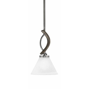 Monterey - 1 Light Mini Pendant-11.25 Inches Tall and 7 Inches Wide