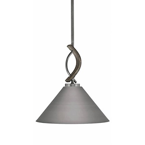 Monterey - 1 Light Mini Pendant-13.5 Inches Tall and 14 Inches Wide