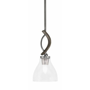Monterey - 1 Light Mini Pendant-12.75 Inches Tall and 6.25 Inches Wide