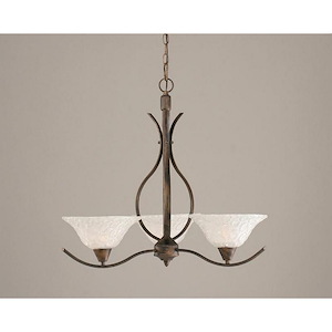 Swoop - 3 Light Chandelier-24 Inches Tall and 24.75 Inches Wide - 358729
